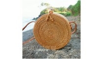 circle around handbags straw rattan hand woven grass handmade motif side